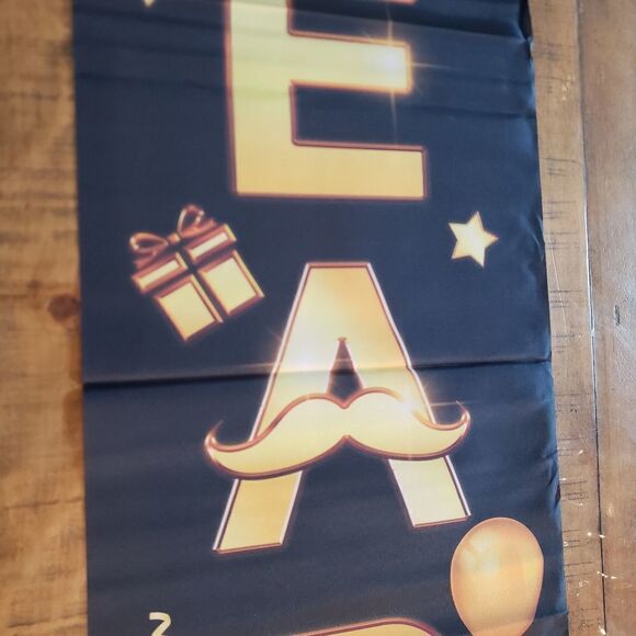 Birthday Anniversary Reusable Scroll Banner - Picture 4 of 6